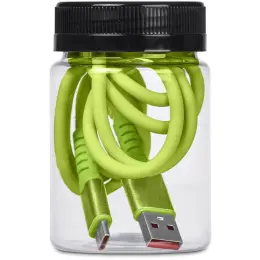 Altitude Capsit Fast Charge USB-A to Type-C Charging Cable in Jar Lime Jar